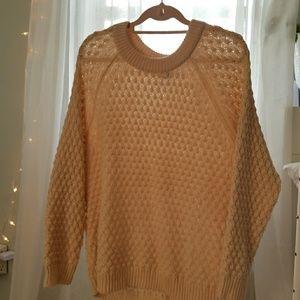 H&M pale pink oversized sweater